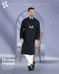 Royal Premium Quality Embroidery Panjabi – Black