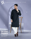 Royal Premium Quality Embroidery Panjabi – Black