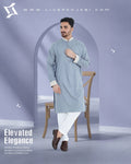 Exclusive Contrast Design Panjabi – Ash